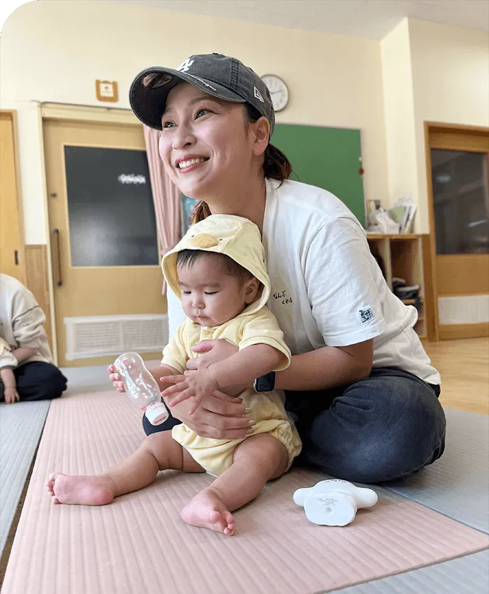 ベビーマッサージ教室ponoparkのレッスン風景